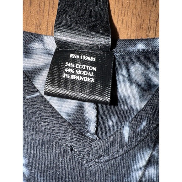 BOBI Tie Dye Jumpsuit XS Gray Black Modal Spaghetti Strap Jogger Loungewear - Picture 5 of 8